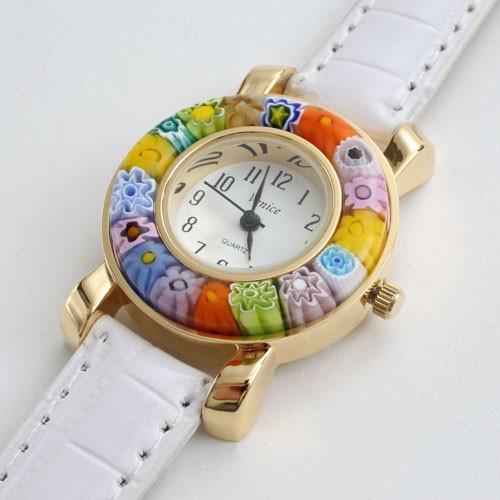 ベネチアンガラス 腕時計 ベルト ホワイト 白 時計 ベネチアングラス :5178-WL16:ジュエリーウォーク心斎橋ヤフー店 - 通販 -  Yahoo!ショッピング