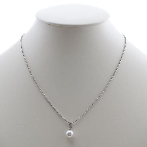 パール ネックレス シェルパール アクセサリー5点セット 8mm ホワイト 