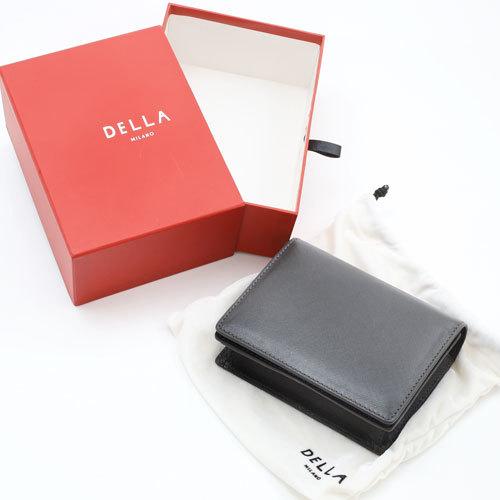 Della レザー 本革 牛革 名刺入れ ファッション グレー 灰色マグネット