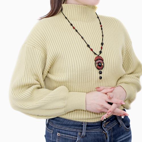 ベネチアングラスネックレス ベネチアンガラス クレセントムーン レディース オシャレ ハンドメイド イタリア製 68cm Yタイプネックレス プレゼント