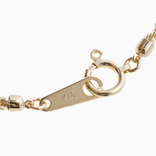 18金 パイプロープネックレス  オシャレ レディース チェーンネックレス ユニセックス ペアジュエリー シンプル メンズ K18 18k k18 ゴールドの画像