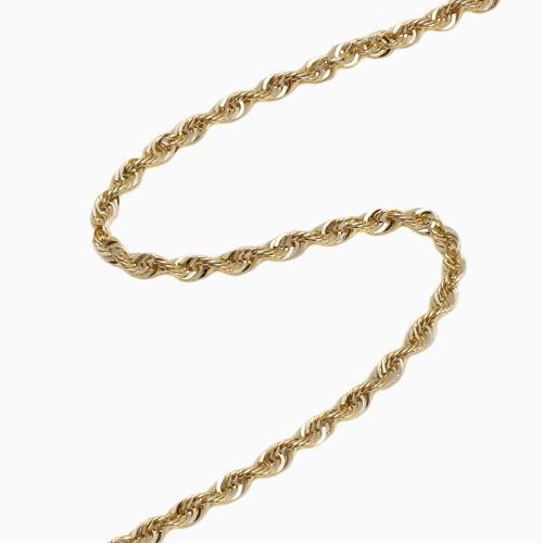18金 パイプロープネックレス  オシャレ レディース チェーンネックレス ユニセックス ペアジュエリー シンプル メンズ K18 18k k18 ゴールドの画像