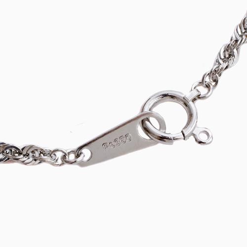 pt950 シンプル　チェーン　ネックレス プラチナ950 パイプロープネックレス オシャレ レディース