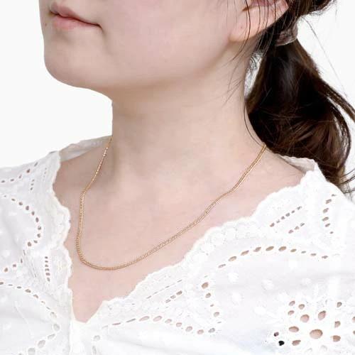 18金 K18 18k イエローゴールド ゴールド GOLD 18金チェーン チェーンネックレス ネックレス 45cm 2g 中空 ホロー ダブル喜平 キヘイ キヘイチェーン 2mm幅 爆買の画像