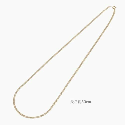 18金 K18 18k イエローゴールド ゴールド GOLD 18金チェーン チェーンネックレス ネックレス 50cm 2.4ｇ 中空 ホロー ダブル喜平 キヘイ キヘイチェーン 2mm幅の画像
