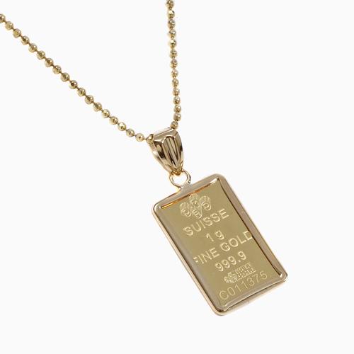 純金 K24 24k 24金 PUREGOLD コイン1g 金貨 インゴットペンダント  