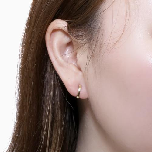 日本製 正規品 ピアリング ダイヤイヤリング 18金 K18 18k イエロー