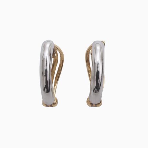 日本製 正規品 ピアリング ダイヤイヤリング 18金 K18 18k イエロー 