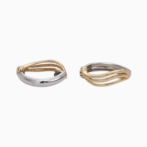 日本製 正規品 ピアリング ダイヤイヤリング 18金 K18 18k イエロー 
