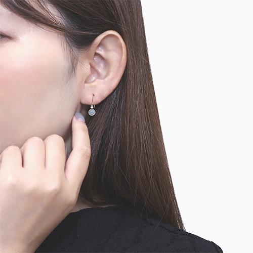 18金 K18 18k 地金 ゴールド ピアス フック式ピアス 揺れるピアス 18k