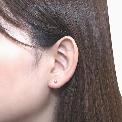 10金 K10 10k K10PG ピンクゴールド ピアス フラッシュボールピアス 