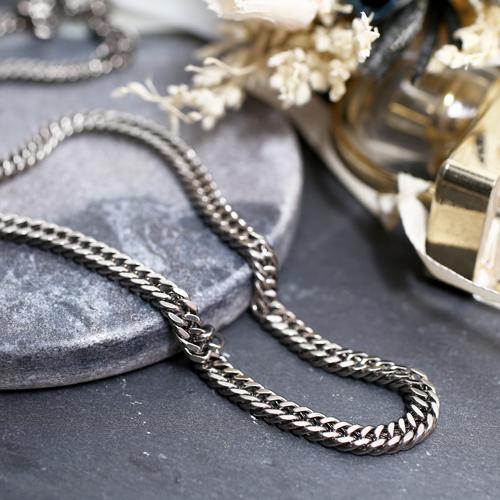日本製 TITANIUM チタン 純チタン ２面カットキヘイ 喜平 キヘイ ネックレス  メンズネックレス メンズアクセサリー クリックポスト便対応 爆買の画像