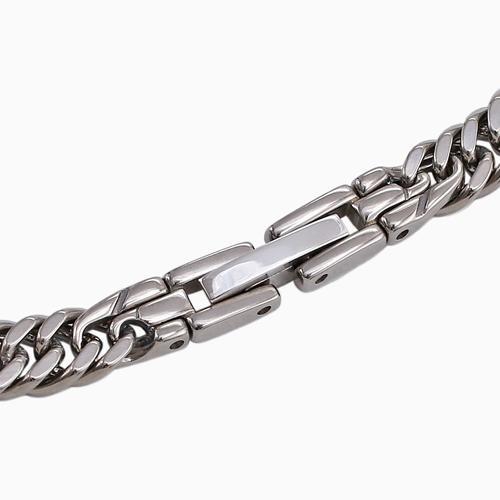 日本製 TITANIUM チタン 純チタン ２面カットキヘイ 喜平 キヘイ ネックレス  メンズネックレス メンズアクセサリー クリックポスト便対応 爆買の画像