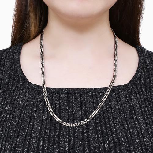 日本製 TITANIUM チタン 純チタン ２面カットキヘイ 喜平 キヘイ ネックレス  メンズネックレス メンズアクセサリー クリックポスト便対応 爆買の画像