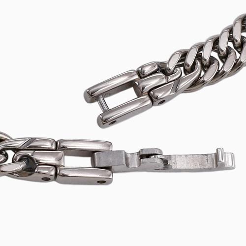 日本製 TITANIUM チタン 純チタン ２面カットキヘイ 喜平 キヘイ ネックレス  メンズネックレス メンズアクセサリー クリックポスト便対応 爆買の画像