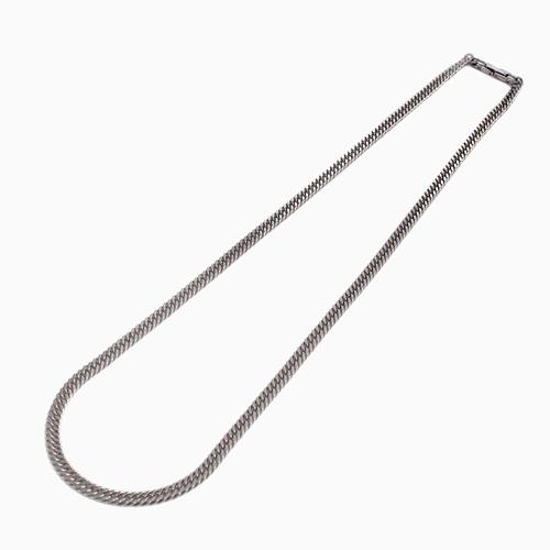 日本製 TITANIUM チタン 純チタン ２面カットキヘイ 喜平 キヘイ ネックレス  メンズネックレス メンズアクセサリー クリックポスト便対応 爆買の画像