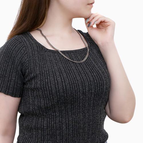 日本製 TITANIUM チタン 純チタン ２面カットキヘイ 喜平 キヘイ ネックレス  メンズネックレス メンズアクセサリー クリックポスト便対応 爆買の画像