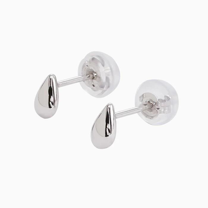 10金 K10 10k K10WG ホワイトゴールド ピアス しずく型ピアス ドロップ