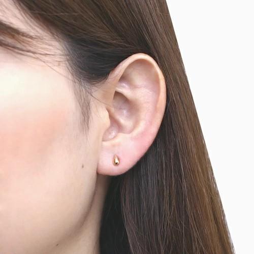 10金 K10 10k K10YG イエローゴールド ピアス しずく型ピアス ドロップ