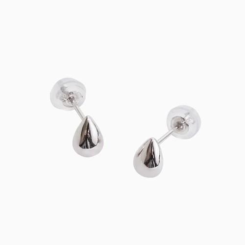 10金 K10 10k K10WG ホワイトゴールド ピアス しずく型ピアス ドロップ 