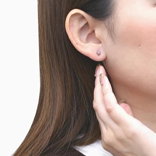 18金 K18 18k K18WG ホワイトゴールド ピアス 星ピアス 星型ピアス 