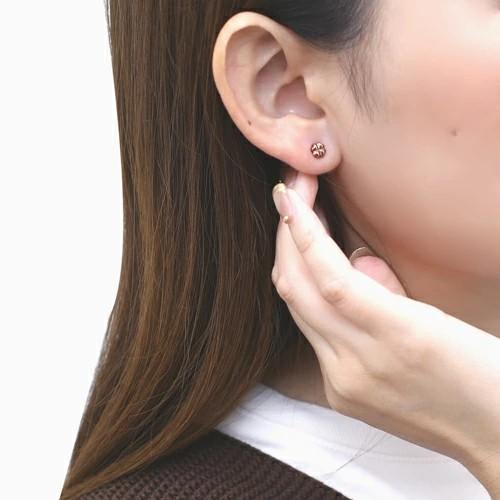 10金 K10 10k K10PG ピンクゴールド ピアス クローバーピアス スタッズ 