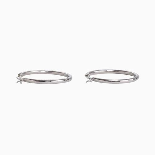 プラチナ Platinum Pt900 ピアス フープピアス 1.5mm 20mm ワンタッチ
