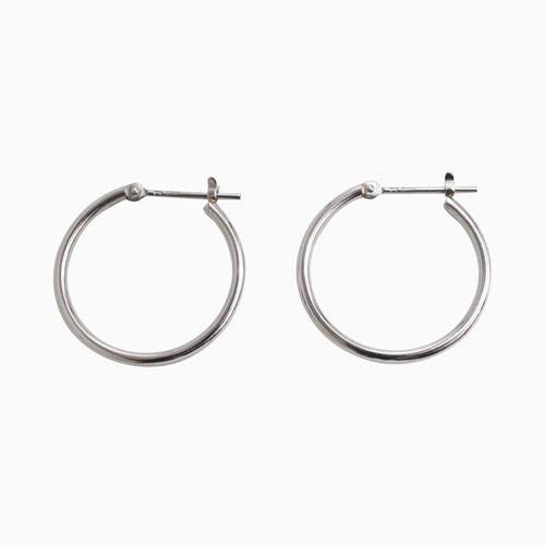 プラチナ Platinum Pt900 ピアス フープピアス 1.5mm 20mm ワンタッチ