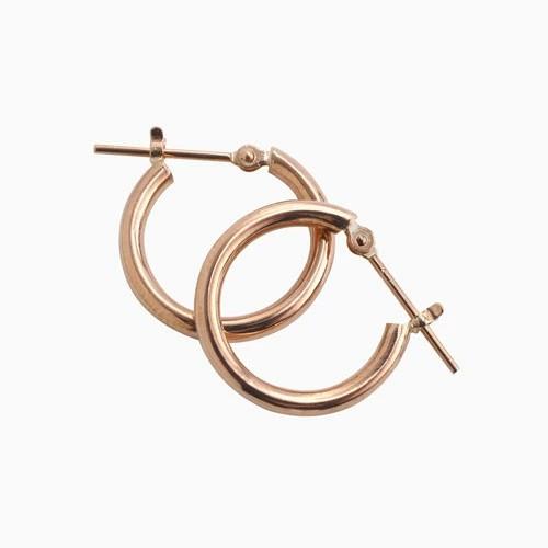 18金 K18 18k K18PG ピンクゴールド ピアス フープピアス 2.0mm 15mm