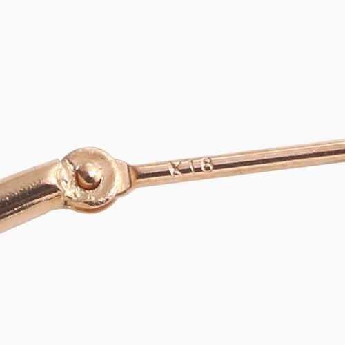 18金 K18 18k K18PG ピンクゴールド ピアス フープピアス 大きめピアス