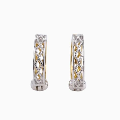 正規品 18金 K18 イエローゴールド ホワイトゴールド ピアリング