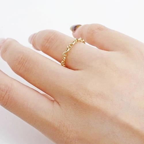 フリーサイズ #2〜＃15 18金 K18 18k ゴールド リング ピンキーリング