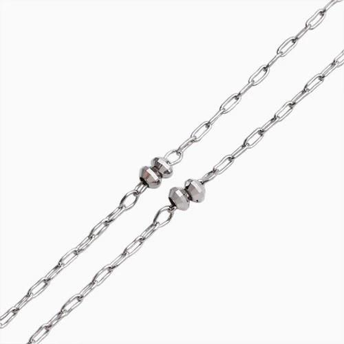 プラチナ ブレスレット ダイヤモンド付 Pt850 ステーションミラクル