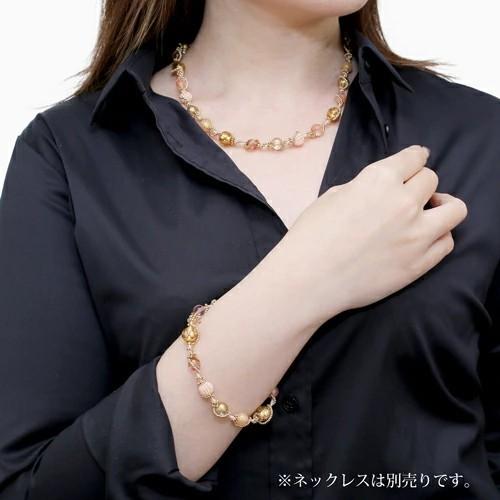 ハンドメイド ★ベネチアガラスネックレス＆ブレスレット ベネチアンガラス ベネチアングラス ガラス ベネチアン ブレスレット