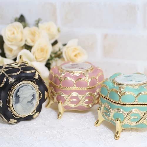 オルゴール ジュエリーボックス 宝石箱 ジュエリーケース カメオ CAMEO