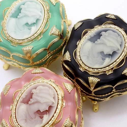 オルゴール ジュエリーボックス 宝石箱 ジュエリーケース カメオ CAMEO