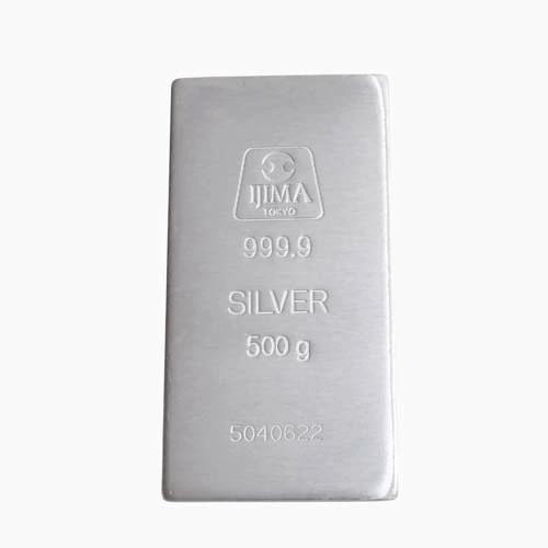 日本製 純銀 SILVER シルバー 999 1000 インゴット 開運 招福 500g 桐