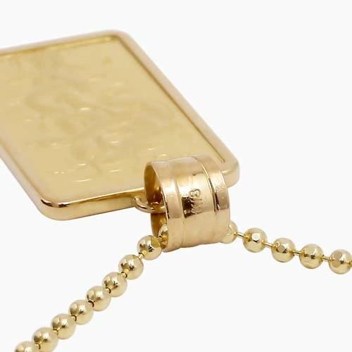 チェーン 純金 K24 24金 ゴールド GOLD 5g インゴットペンダント
