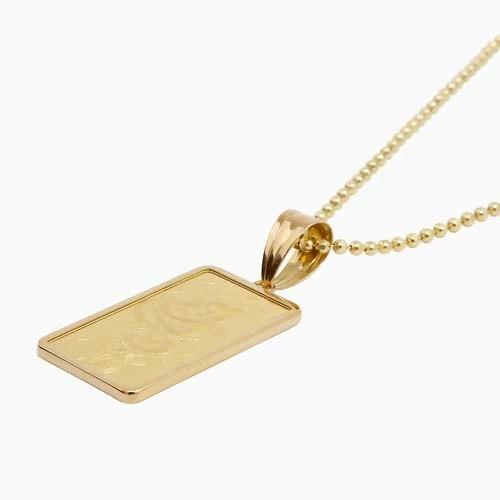 チェーン 純金 K24 24金 ゴールド GOLD 5g インゴットペンダント