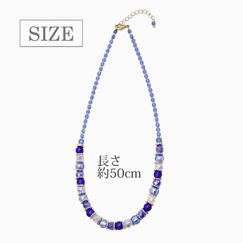 キアラ・デザイン CHIARA by INES ベネチアンガラス ベネチアングラス ガラス ベネチアンネックレス ネックレス イタリア製 オーシャンブルー 女性 レディース