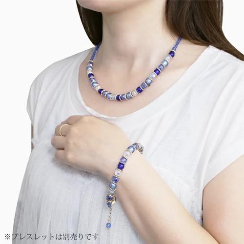 キアラ・デザイン CHIARA by INES ベネチアンガラス ベネチアングラス ガラス ベネチアンネックレス ネックレス イタリア製 オーシャンブルー 女性 レディース