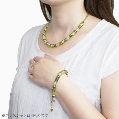 キアラ・デザイン CHIARA by INES ベネチアンガラス ベネチアングラス ガラス ベネチアンネックレス ネックレス イタリア製 グラッシーグリーン 女性 レディース