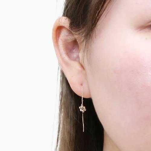 10金 K10 K10YG WG PG GOLD ゴールドピアス アメリカンタイプ チェーン
