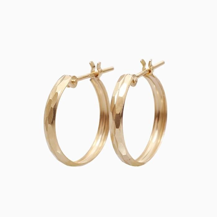 正規品 10金 K10 10k ゴールド GOLD ピアス 地金 カット入 フープ