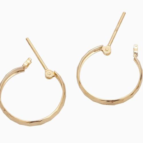 正規品 10金 K10 10k ゴールド GOLD ピアス 地金 カット入 フープ