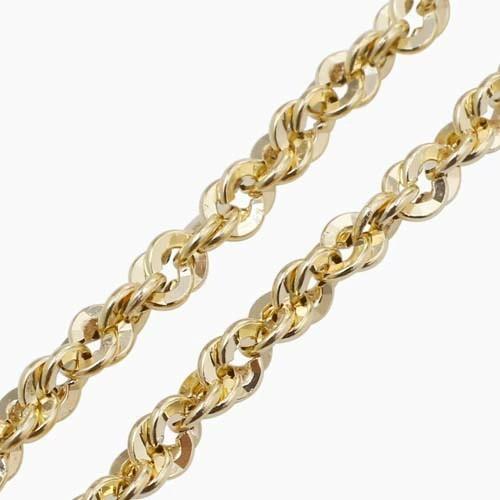 受注生産商品 イタリア製 18金 K18 18k GOLD ゴールド 中空 ホロー ロプチェーン 男女兼用 ペアアクセ ユニセックス メンズ レディース チェーン ネックレスの画像