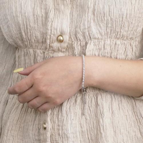 イタリア製 SV925 Silver シルバー ロジウムメッキ仕上げ ブレスレット 