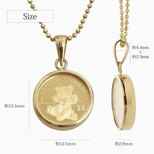 チェーン ロイヤルミント 純金 K24 24金 PUREGOLDゴールド COIN 金貨