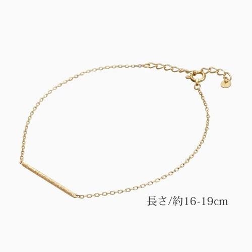 18金 K18 18k イエローゴールド ブレスレット レディース 大人アクセサリー スティック アズキチェーン 小豆 上品 女性 アジャスター付 繊細 刻印入り 爆買_6