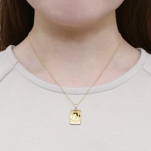 純金K24 24金 ゴールド クック諸島 GOLD インゴット金貨ペンダント 2g 19mm タロットカード フセコミ枠 18金 K18 シルバー925カットボールチェーン付 爆買の画像